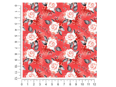 antoinette rose floral 1ft x 1ft Craft Sheets