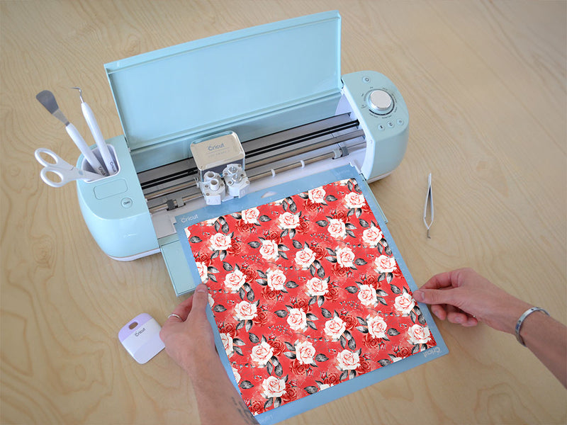antoinette rose floral Cricut Compatible Vinyl