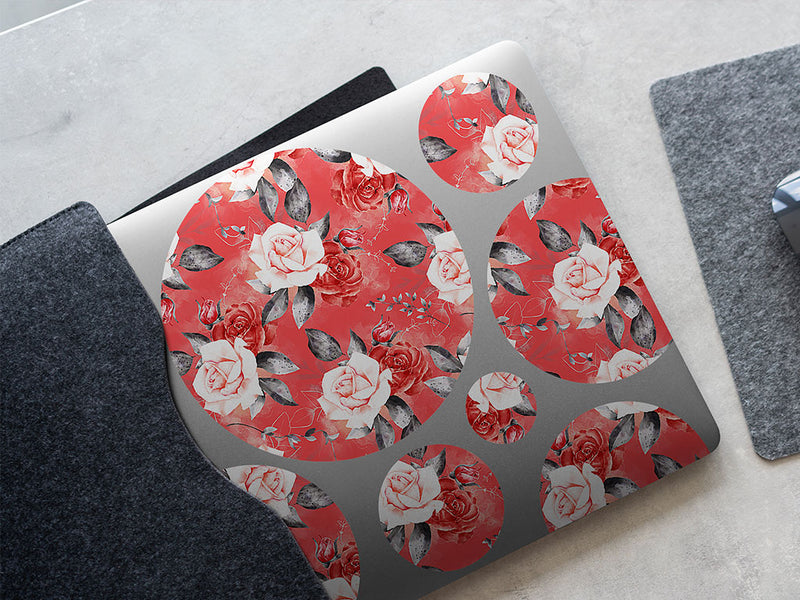 antoinette rose floral DIY Laptop Stickers