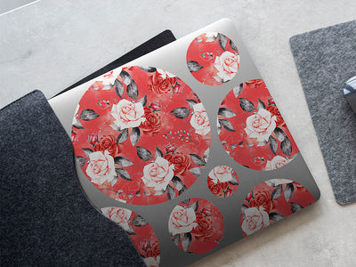 antoinette rose floral DIY Laptop Stickers
