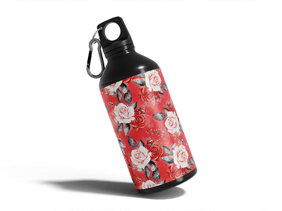 antoinette rose floral Water Bottle DIY Stickers