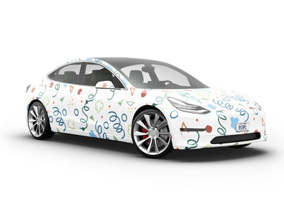 Anyway Anyhow Abstract Vehicle Vinyl Wrap