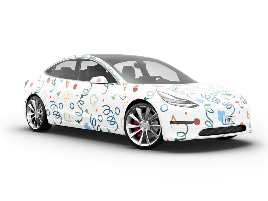 Anyway Anyhow Abstract Vehicle Vinyl Wrap