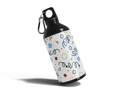 anyway anyhow abstract geometric Water Bottle DIY Stickers