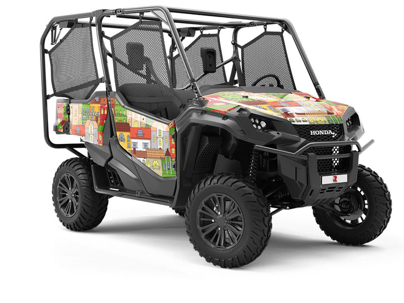 Apartment Block Cityscape Utility Vehicle Vinyl Wrap
