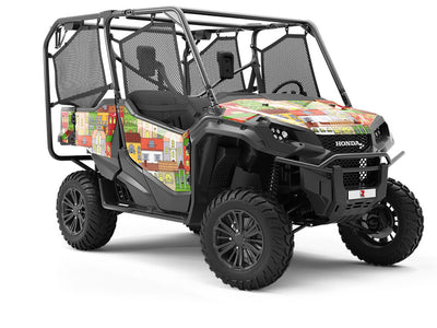 Apartment Block Cityscape Utility Vehicle Vinyl Wrap