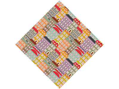 Apartment Hunting Cityscape Vinyl Wrap Pattern