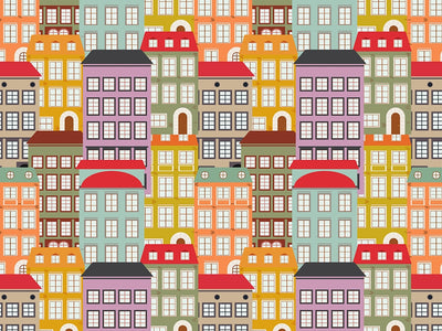 Apartment Hunting Cityscape Vinyl Wrap Pattern~Rwraps Series 914 Digitally Printed Vinyl Wrap~0