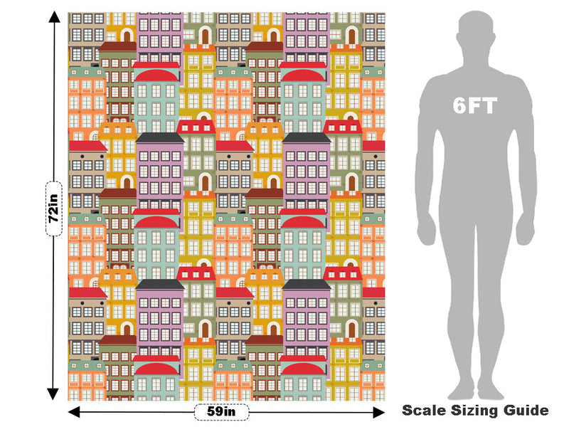 Apartment Hunting Cityscape Vehicle Wrap Scale~Rwraps Series 914 Apartment Hunting Cityscape Measurements~2