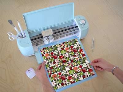 apple a day mosaic Cricut Compatible Vinyl