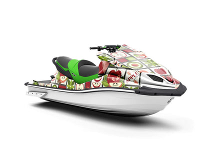 Apple A Day Mosaic Jet Ski Vinyl Customized Wrap