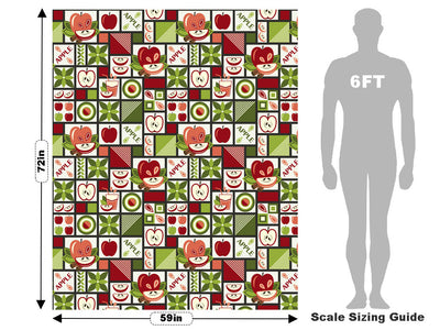 Apple A Day Mosaic Vehicle Wrap Scale~Rwraps Series 914 Apple A Day Mosaic Measurements~1