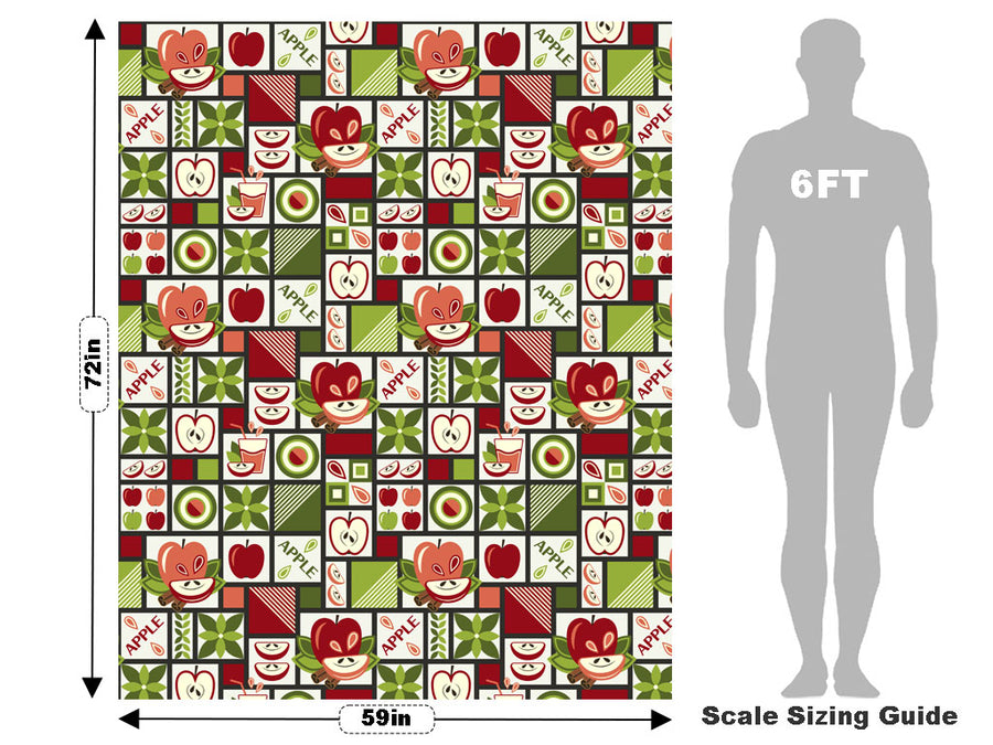 Apple A Day Mosaic Vehicle Wrap Scale~Rwraps Series 914 Apple A Day Mosaic Measurements~1