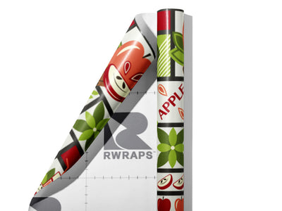 Apple A Day Mosaic Wrap Film Sheets~Rwraps Series 914 Apple A Day Mosaic Scrolled Sheet~3