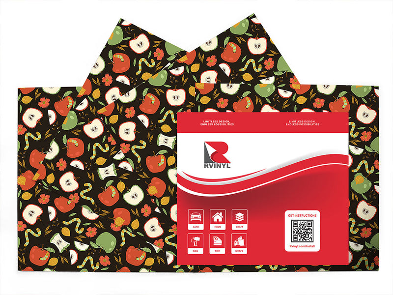apple a day bug Craft Vinyl Sheet Pack