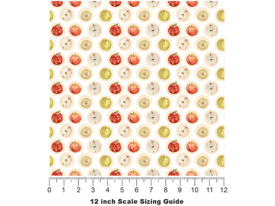 Applesauce  Fruit Vinyl Film Pattern Size 12 inch Scale~Rwraps Applesauce  Fruit Sizing Chart~2