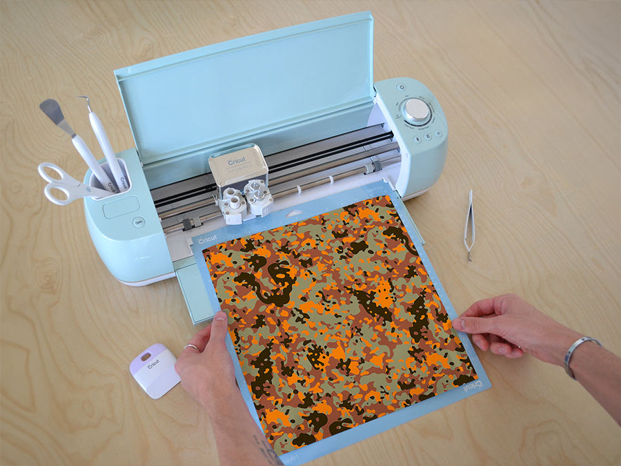 apricot flecktarn camouflage Cricut Compatible Vinyl