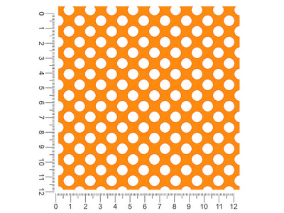 apricot orange polka dot 1ft x 1ft Craft Sheets