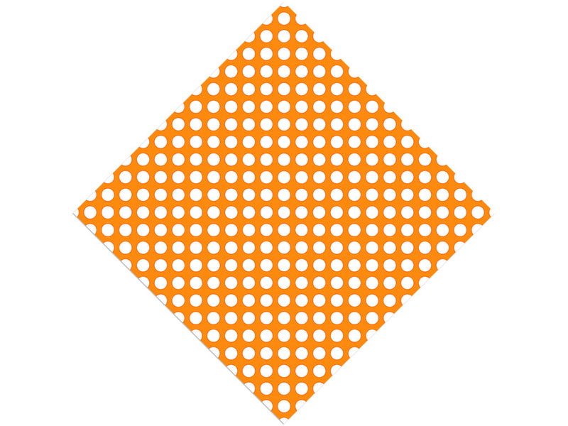 Apricot Orange Polka Dot Vinyl Wrap Pattern