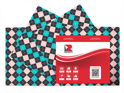 aqua addiction argyle Craft Vinyl Sheet Pack