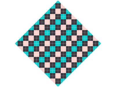Aqua Addiction Argyle Vinyl Wrap Pattern