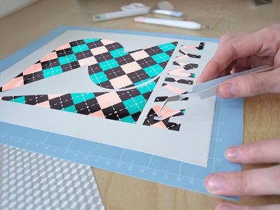 aqua addiction argyle Easy Weed Craft Vinyl