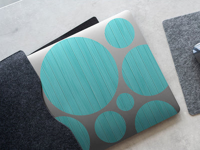 aqua  DIY Laptop Stickers