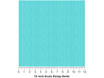 Aqua  Wood Plank Vinyl Film Pattern Size 12 inch Scale~Rwraps Aqua  Wood Plank Sizing Chart~3