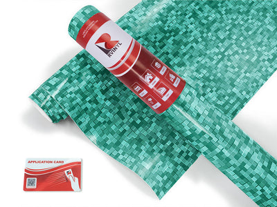aqua exploration pixel Craft Vinyl Roll