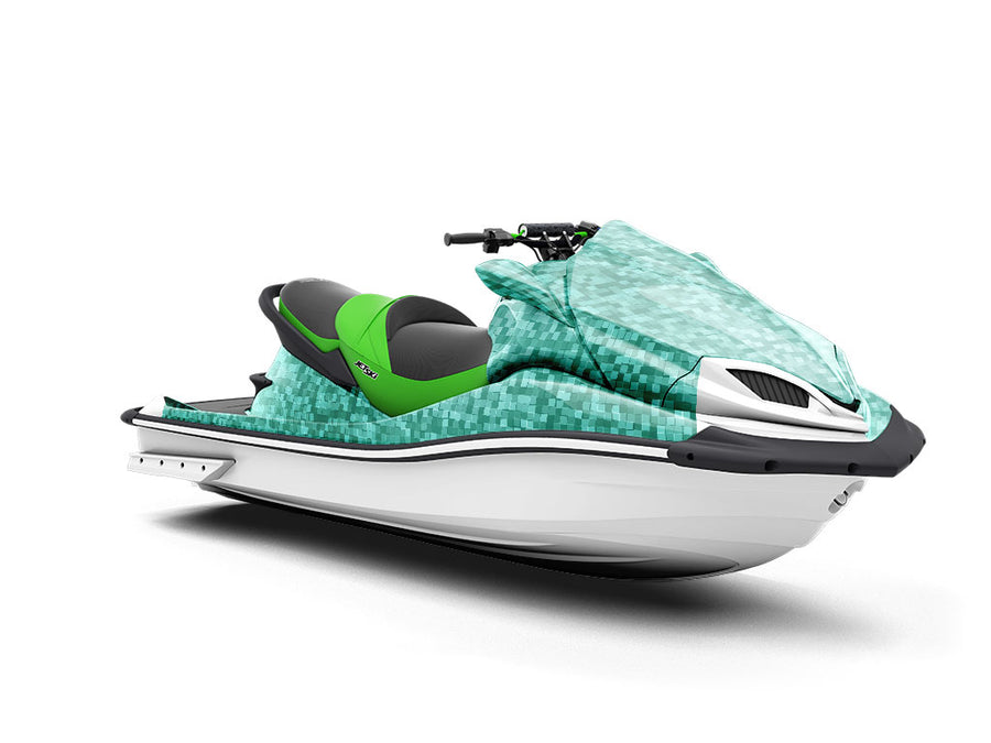 Aqua Exploration Pixel Jet Ski Vinyl Customized Wrap