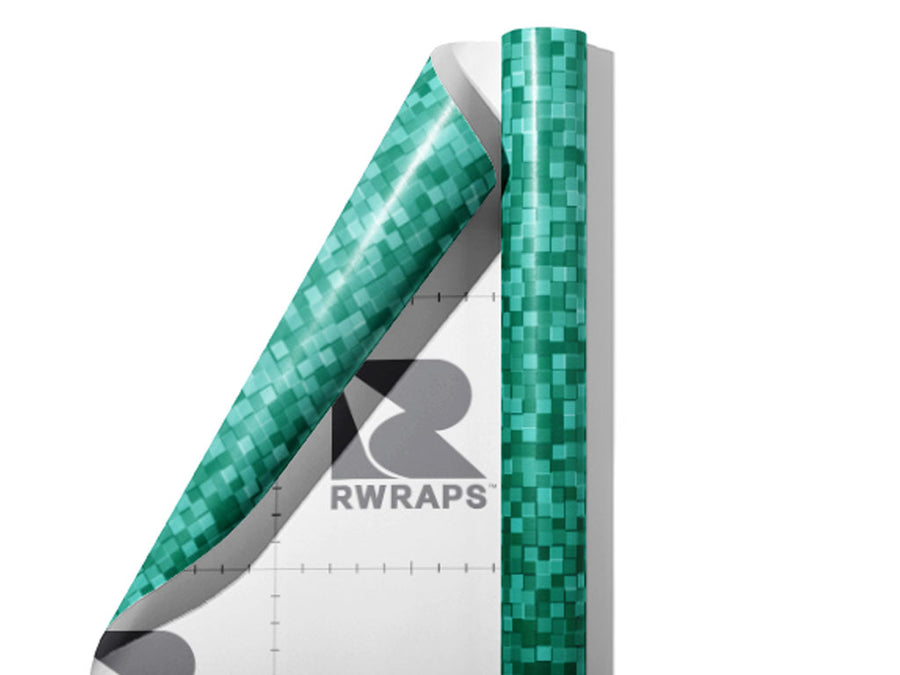 Aqua Exploration Pixel Wrap Film Sheets~Rwraps Series 914 Aqua Exploration Pixel Scrolled Sheet~3