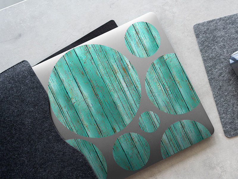 aquamarine  DIY Laptop Stickers