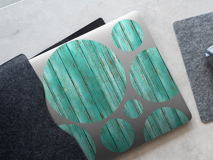 aquamarine  DIY Laptop Stickers