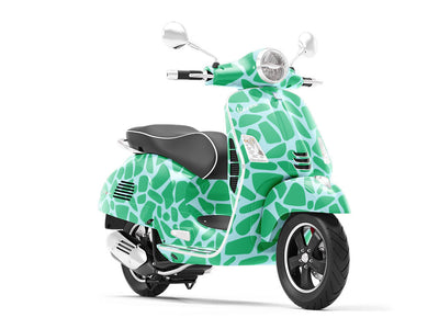 Aquamarine  Cobblestone Vespa Scooter Wrap Film