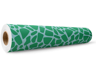 Aquamarine  Cobblestone Wrap Film Wholesale Roll~Rwraps Series 914 Digitally Printed Vinyl Roll~5
