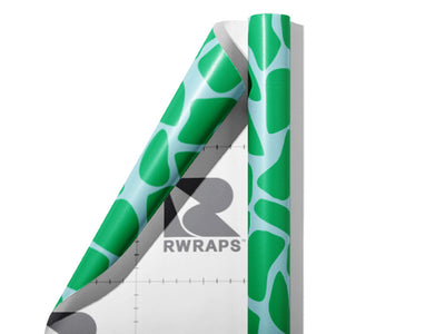 Aquamarine  Cobblestone Wrap Film Sheets~Rwraps Series 914 Aquamarine  Cobblestone Scrolled Sheet~4