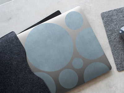 aquamarine concrete stone DIY Laptop Stickers