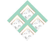 Aquamarine Square Tile Vinyl Wrap Pattern