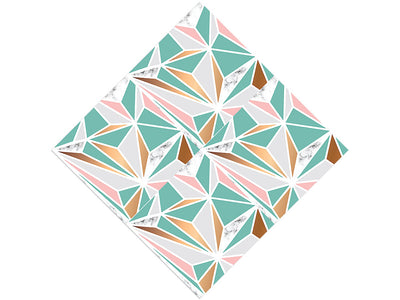 Aquamarine Star Tile Vinyl Wrap Pattern