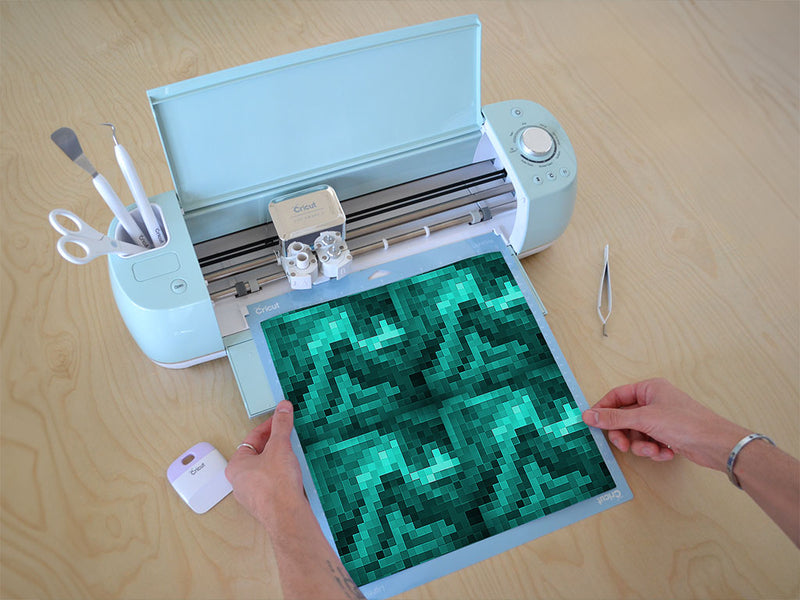 aquamarine start pixel Cricut Compatible Vinyl