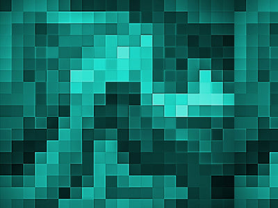 Aquamarine Start Pixel Vinyl Wrap Pattern~Rwraps Series 914 Digitally Printed Vinyl Wrap~0