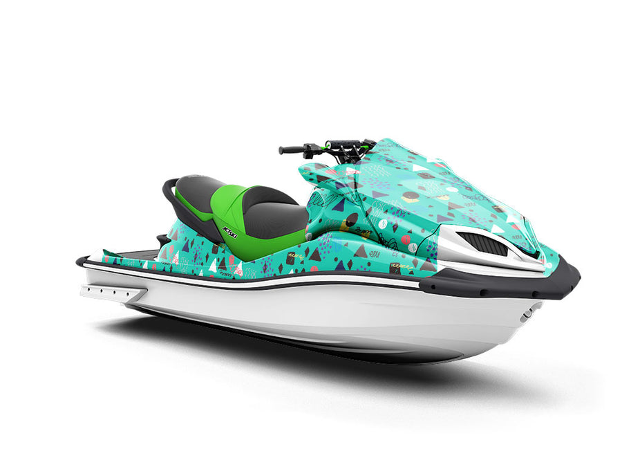 Aquarius Dawning Abstract Jet Ski Vinyl Customized Wrap