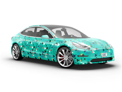 Aquarius Dawning Abstract Vehicle Vinyl Wrap