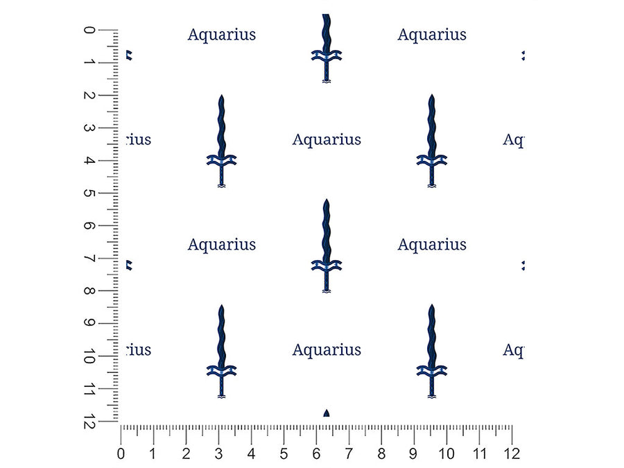 aquarius swords astrology 1ft x 1ft Craft Sheets