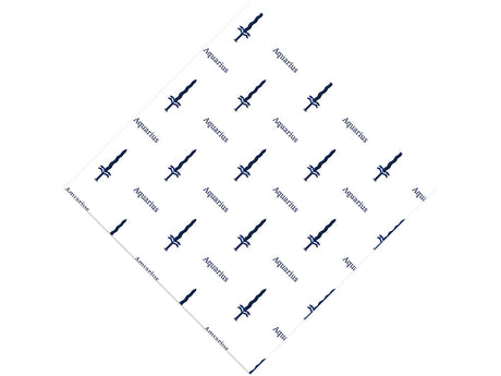 Aquarius Swords Astrology Vinyl Wrap Pattern