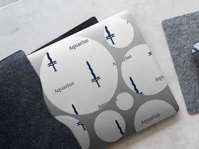 aquarius swords astrology DIY Laptop Stickers