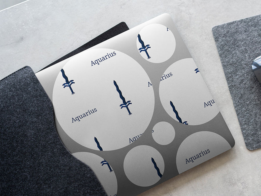 aquarius swords astrology DIY Laptop Stickers