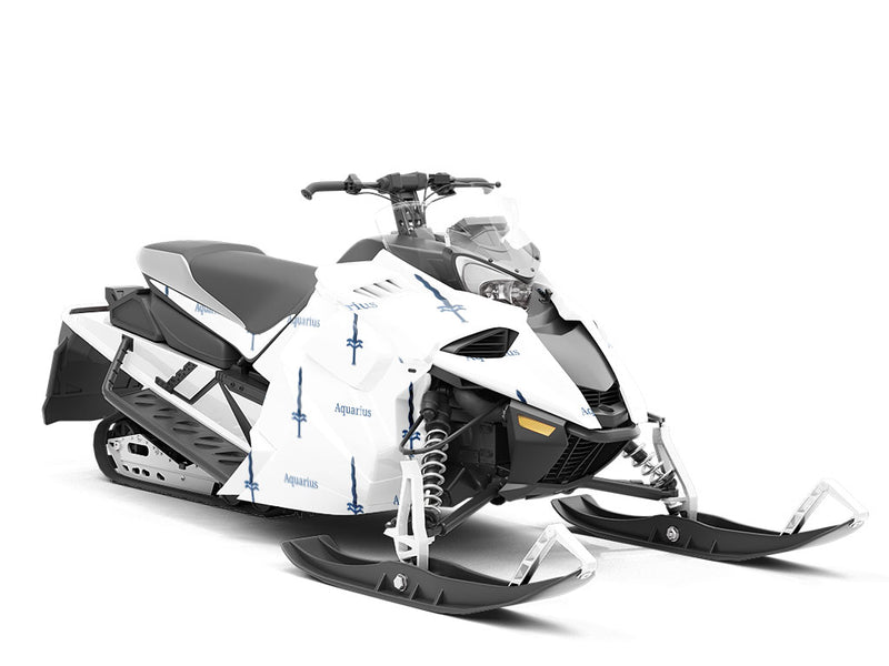 Aquarius Swords Astrology Custom Wrapped Snowmobile