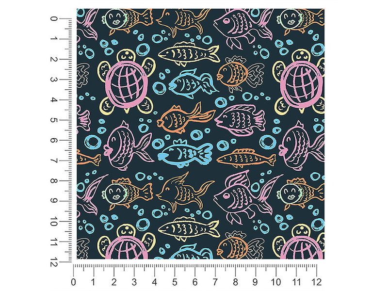 aquatic companions salt water 1ft x 1ft Craft Sheets