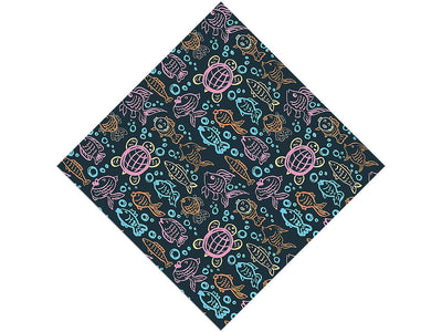 Aquatic Companions Marine Life Vinyl Wrap Pattern